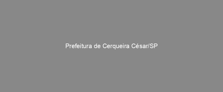 Provas Anteriores Prefeitura de Cerqueira César/SP
